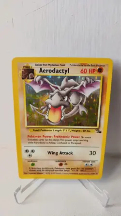 Aerodactyl 1/62 - Fossil  Unlimited - Holo Rare Pokémon Card TCG 1999 MP - Image 24