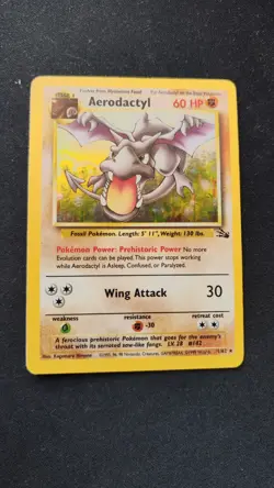 Aerodactyl 1/62 - Fossil  Unlimited - Holo Rare Pokémon Card TCG 1999 MP - Image 26
