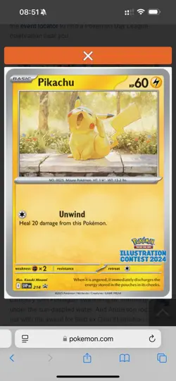 Pokemon TCG SEALED Illustration Contest 2024 Promos SVP 213,214,215 (3-Card Set) - Image 4