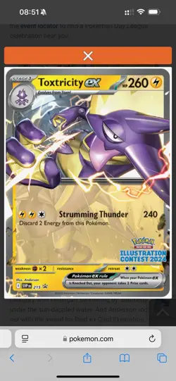 Pokemon TCG SEALED Illustration Contest 2024 Promos SVP 213,214,215 (3-Card Set) - Image 5