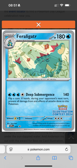 Pokemon TCG SEALED Illustration Contest 2024 Promos SVP 213,214,215 (3-Card Set) - Image 8