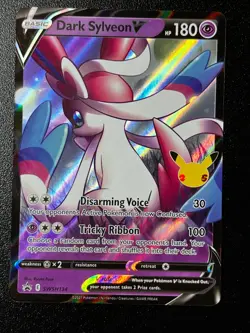 Dark Sylveon V SWSH134 Black Star Promo 25th Anniversary Celebration Pokemon NM - Image 11