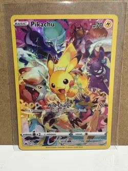 Pikachu (Secret) 160/159 Pokemon TCG 2023 Crown Zenith Holo Full Art Rare SWSH - Image 4