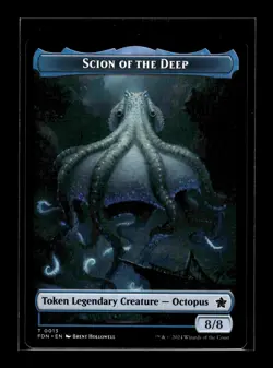 SCION OF THE DEEP // KOMA'S COIL DOUBLED-SIDE Foundations #13//11 FDN(NM+)(MTG) - Image 3