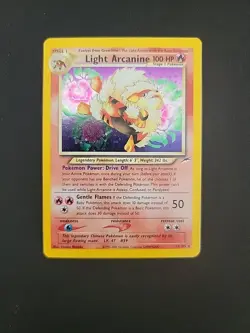 Pokemon TCG Light Arcanine 12/105 Holo Neo Destiny Unlimited - LP - Image 2