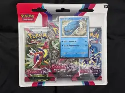 Pokemon TCG: Scarlet and Violet Base Set - 3 Pack Blister Booster [Dondozo] - Image 1