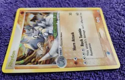 Rhydon 19/106 Emerald Stamped Reverse Holo Rare Pokemon *NICE* - Image 2