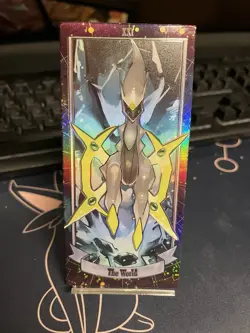 NON TCG Chinese Pokémon Elf Eif Origin Collection Tarot The World Arceus Gold - Image 1