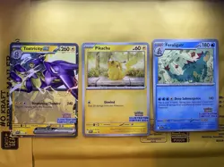 Pokemon 2024 Illustration Contest Promos Feraligatr, Pikachu, Toxtricity - Image 1