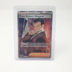 Team Rocket's Giovanni 225/182 Destined Rivals Full Art Trainer Pokemon TCG Card - Image 3