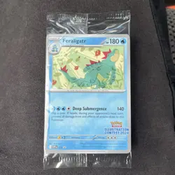 Pokemon Illustration Contest 2024 Promo Cards Feraligatr Pikachu Toxtricity - Image 3