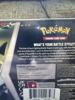 Pokemon TCG Tyranitar v Strikers Tin Sealed, 5 Booster Packs - Image 3