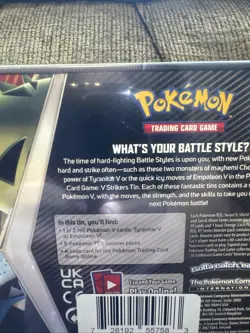 Pokemon TCG Tyranitar v Strikers Tin Sealed, 5 Booster Packs - Image 6