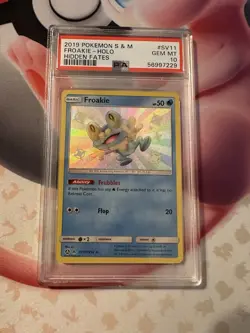 Pokemon Froakie Holo Card PSA Gem Mint 10 Hidden Fates - Image 3