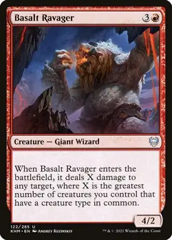 1x Basalt Ravager NM Eng MTG - Kaldheim - Image 1