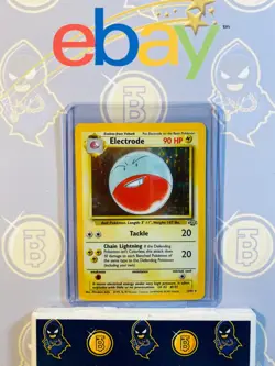 Electrode 2/64 LP Played Jungle Set 1999 Pokemon Card Holo Rare Holofoil - Image 1