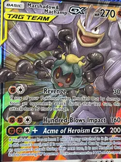 Pokemon - MARSHADOW & MACHAMP GX 82/214 Tag Team - Unbroken Bonds - Ultra Rare - Image 2