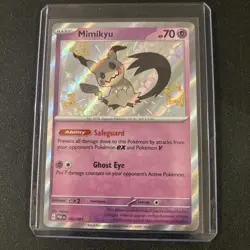 Pokémon TCG Mimikyu Scarlet & Violet: Paldean Fates 160/091 Holo Shiny Rare NM - Image 13