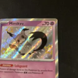 Pokémon TCG Mimikyu Scarlet & Violet: Paldean Fates 160/091 Holo Shiny Rare NM - Image 17