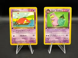 1st Edition Slowpoke 67/82 and Dark Slowbro 29/82 NM Pokémon TCG - Image 1