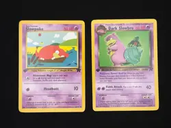1st Edition Slowpoke 67/82 and Dark Slowbro 29/82 NM Pokémon TCG - Image 3