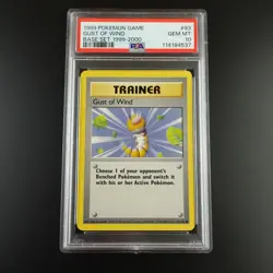 PSA 10 Gust of Wind 93/102 Base Set 1999-2000 4th Print Graded Pokemon Card - Image 4