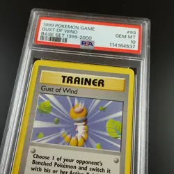 PSA 10 Gust of Wind 93/102 Base Set 1999-2000 4th Print Graded Pokemon Card - Image 5