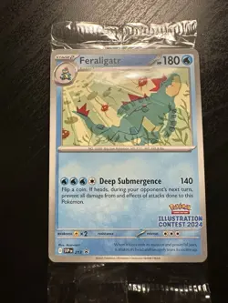 2024 Pokemon Illustration Contest - Sealed Promo 3 Card set with Yawning Pikachu - Image 1