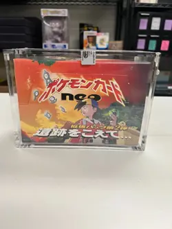 Pokemon Japanese Neo Discovery (EMPTY) Booster Box - No Cards, with Acrylic - Image 1