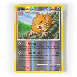 Pokemon - Raticate Reverse Holo - 29/99 - Platinum: Arceus - Rare Card - LP - Image 1