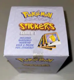1999 Nintendo Artbox Pokemon Stickers Pack Series 1 Factory Sealed Box 30 Packs - Image 3