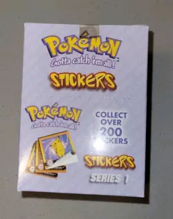 1999 Nintendo Artbox Pokemon Stickers Pack Series 1 Factory Sealed Box 30 Packs - Image 5