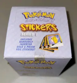 1999 Nintendo Artbox Pokemon Stickers Pack Series 1 Factory Sealed Box 30 Packs - Image 6