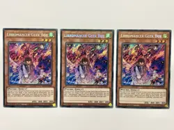 3 x BACH-EN000 Libromancer Geek Boy - Secret Rare 1st Edition Near Mint YuGiOh - Image 4