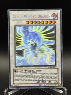 Black-Winged Dragon Ghost Rare 1st Edition TSHD-EN040 Yugioh VLP - Image 1