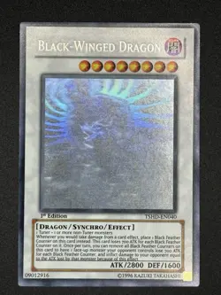 Black-Winged Dragon Ghost Rare 1st Edition TSHD-EN040 Yugioh VLP - Image 7