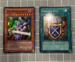 Dark Magician Knight ROD-EN001 + Knight's Title ROD-EN002 Prismatic Secret Rare - Image 1