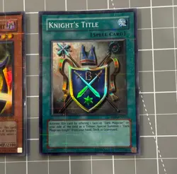 Dark Magician Knight ROD-EN001 + Knight's Title ROD-EN002 Prismatic Secret Rare - Image 3