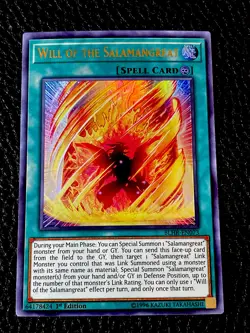 Will Of The Salamangreat BLHR-EN073 Yugioh 1st Edition (New) Ultra Rare - Image 3