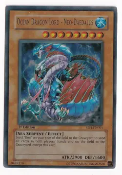 Yu-Gi-Oh Ocean Dragon Lord Neo-Daedalus SD4-EN001 Ultra Rare 1st Edition - Image 1