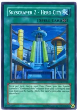 Yugioh! Skyscraper 2 - Hero City - STON-EN048 - Super Rare - 1st Edition Near Mi - Image 2
