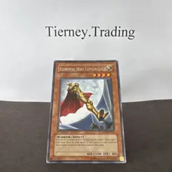 Yugioh Elemental Hero Captain Gold DP06-EN004 Rare - 1st Edition Lightly Played - Image 1