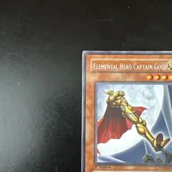 Yugioh Elemental Hero Captain Gold DP06-EN004 Rare - 1st Edition Lightly Played - Image 3