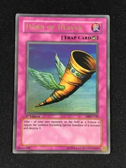 YUGIOH HORN OF HEAVEN MRD-130 1ST ULTRA HP/ CREASES - Image 1