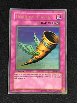 YUGIOH HORN OF HEAVEN MRD-130 1ST ULTRA HP/ CREASES - Image 3