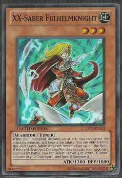 USA Seller Yugioh XSPU-EN001 XX-Saber Fulhelmknight SUPER RARE  NM - Image 1