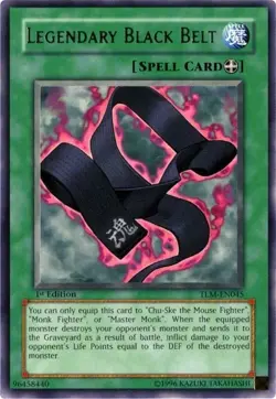 Yugioh - Legendary Black Belt (Rare) (Unlimited) - TLM-EN045 P - Image 1