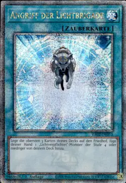 Yugioh RA02-DE055 - Attack of the Light Brigade - Quarter Century Secret Rare - Image 2