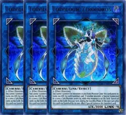 Yugioh - Topologic Zeroboros x 3 - 1st Edition - Ultra Rare NM - Free Holo Card - Image 1