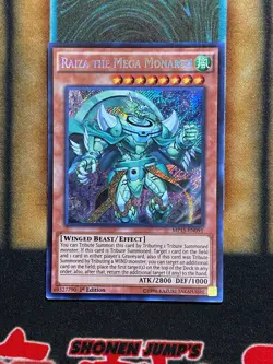 Yugioh Raiza The Mega Monarch MP15-EN091 Secret Rare 1st Ed MP - Image 1